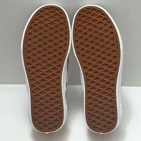 Vans Checkered Shoes Women’s Sz 5 Canvas Colorful Classic Skate Slip-On Casual - Picture 8 of 13